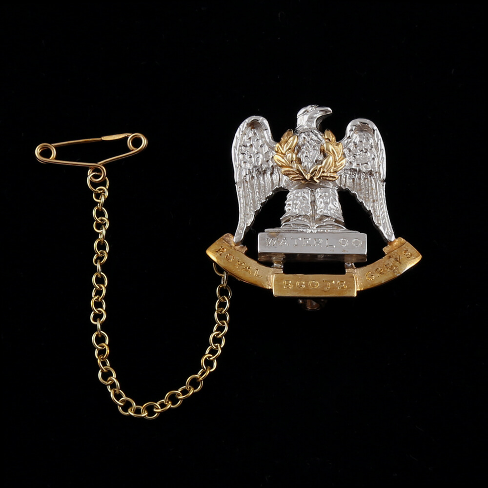 Scots Greys Gold Brooch