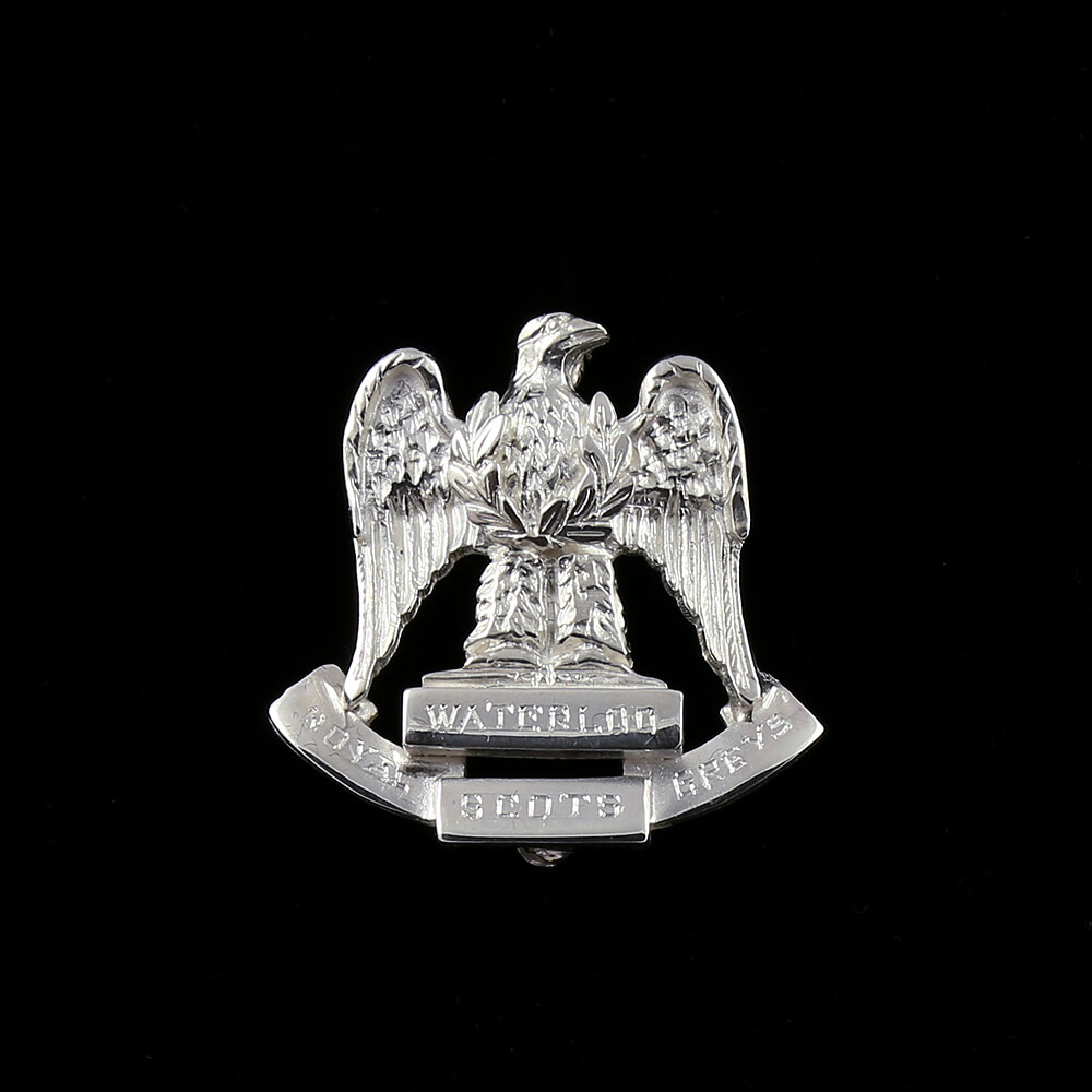 Scots Greys Silver Brooch
