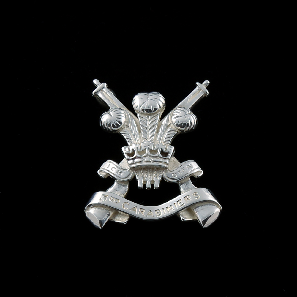 Sterling Silver 3rd Carabinier's Brooch