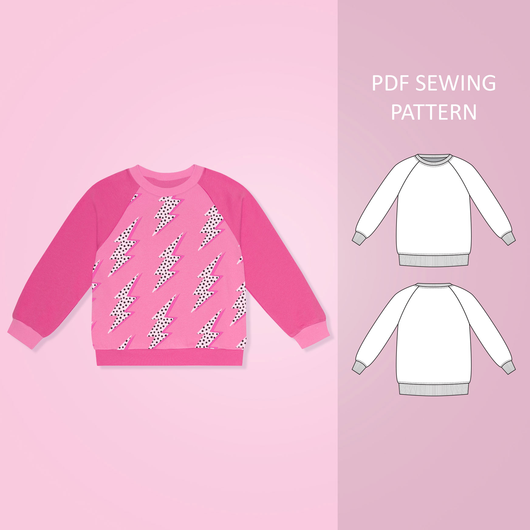 Raglan Sweatshirt Baby & Toddler Otter Patterns