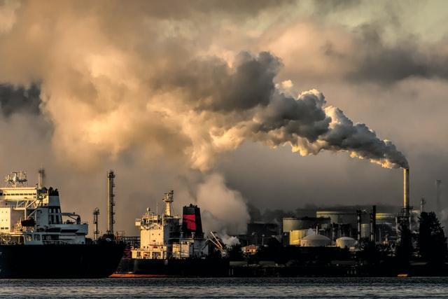industrial smoke stacks
