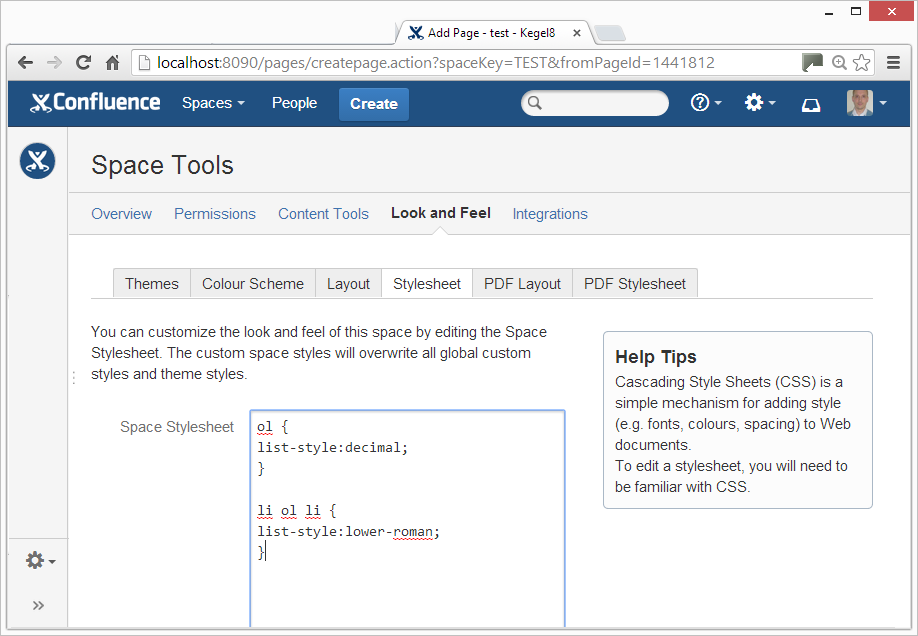 Confluence Roman Numerals for Nested Number Lists Craig Wright