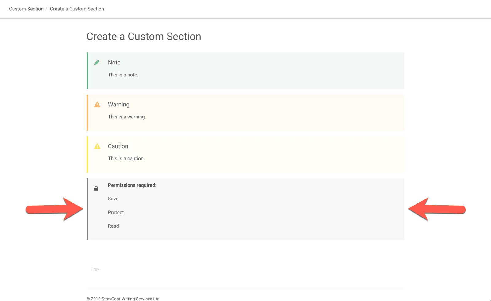 new custom section added to topic