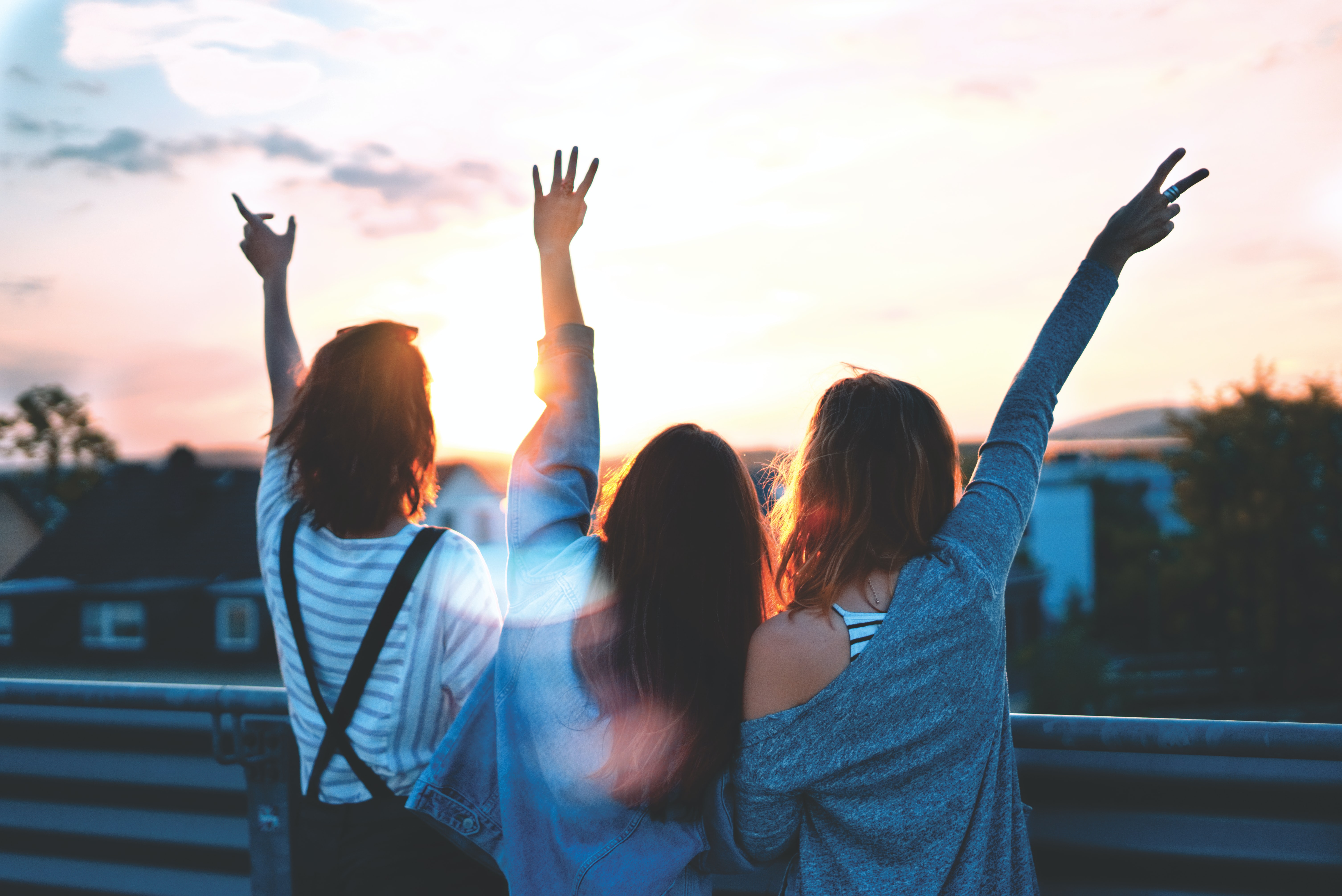 A picture of three people