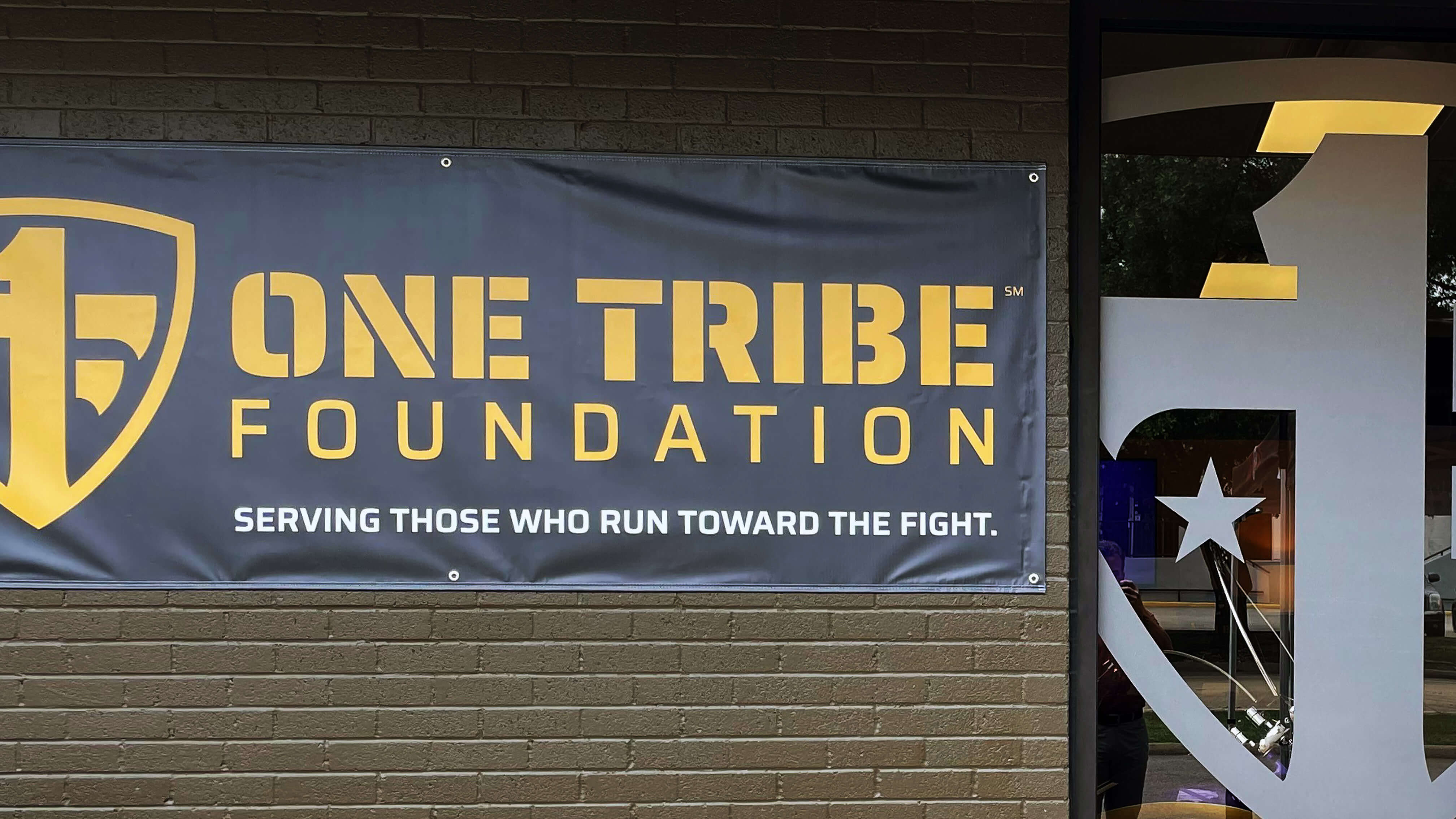 One Tribe Foundation outside banner