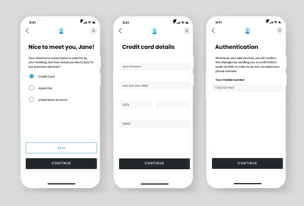 Alice Home: Mobile App For a Residential Service Business