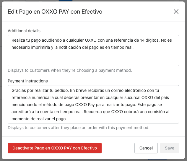 Da clic en el botón **rojo** Desactiva / Deactivate, y listo, quedará inactivo.