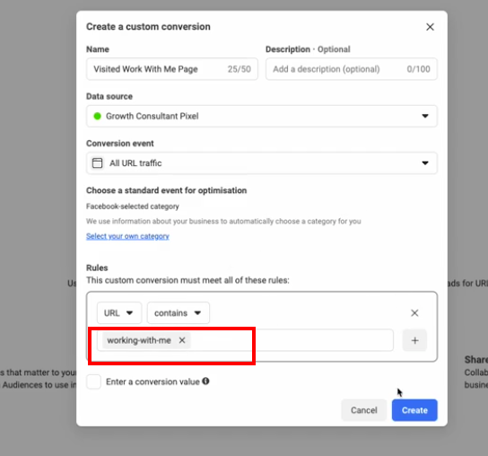 Choose the rule when a conversion is counted