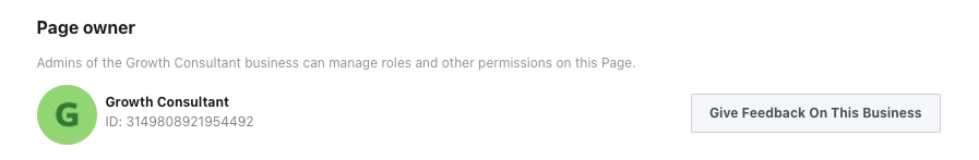 Facebook page owner