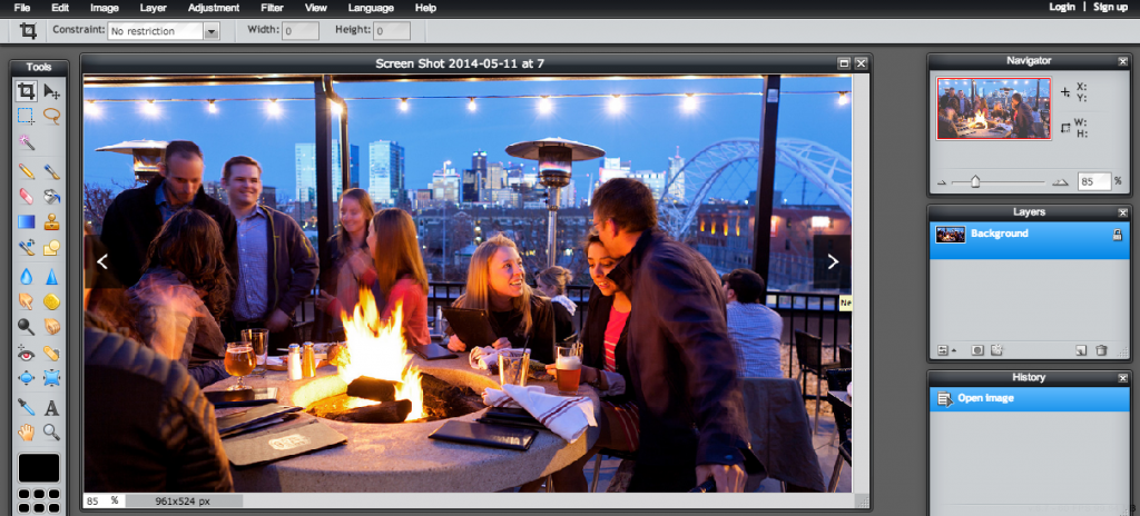 Pixlr.com editor