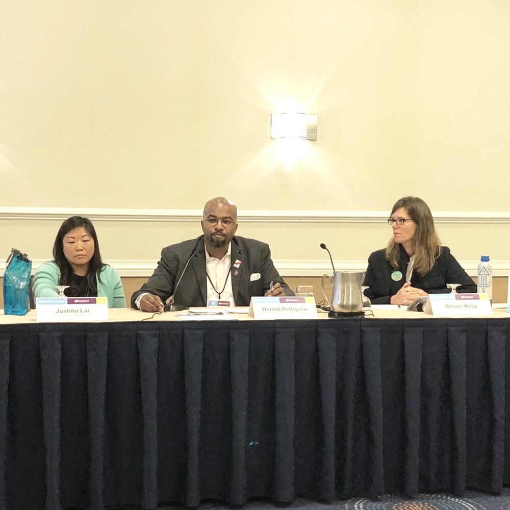 Justina Lai, Harold Pettigrew, and Allison Kelly at the 2019 OFN Conference in Washington, DC.