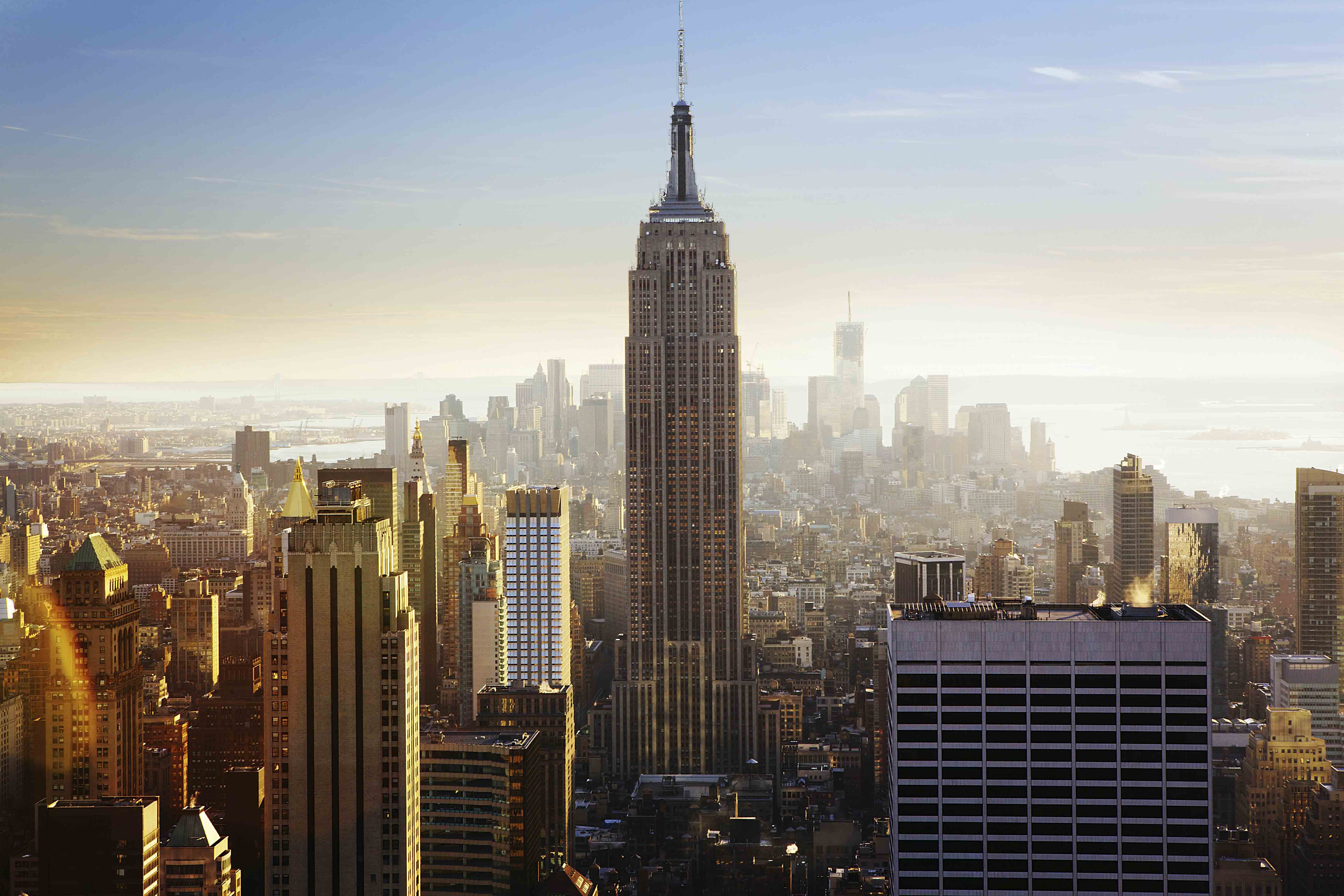 New York City skyline.