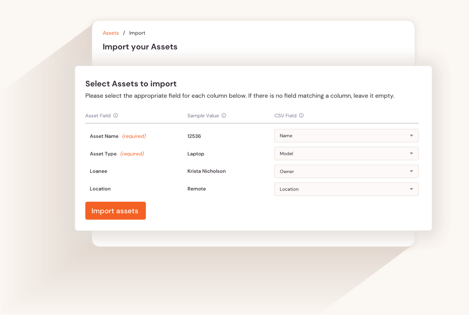 Use asset. Use asset