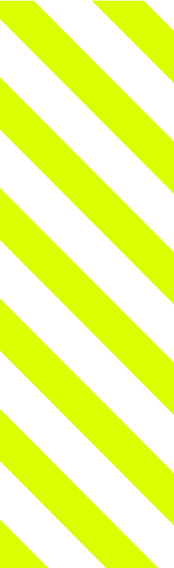 Yellow stripes lined up at 45 degrees.