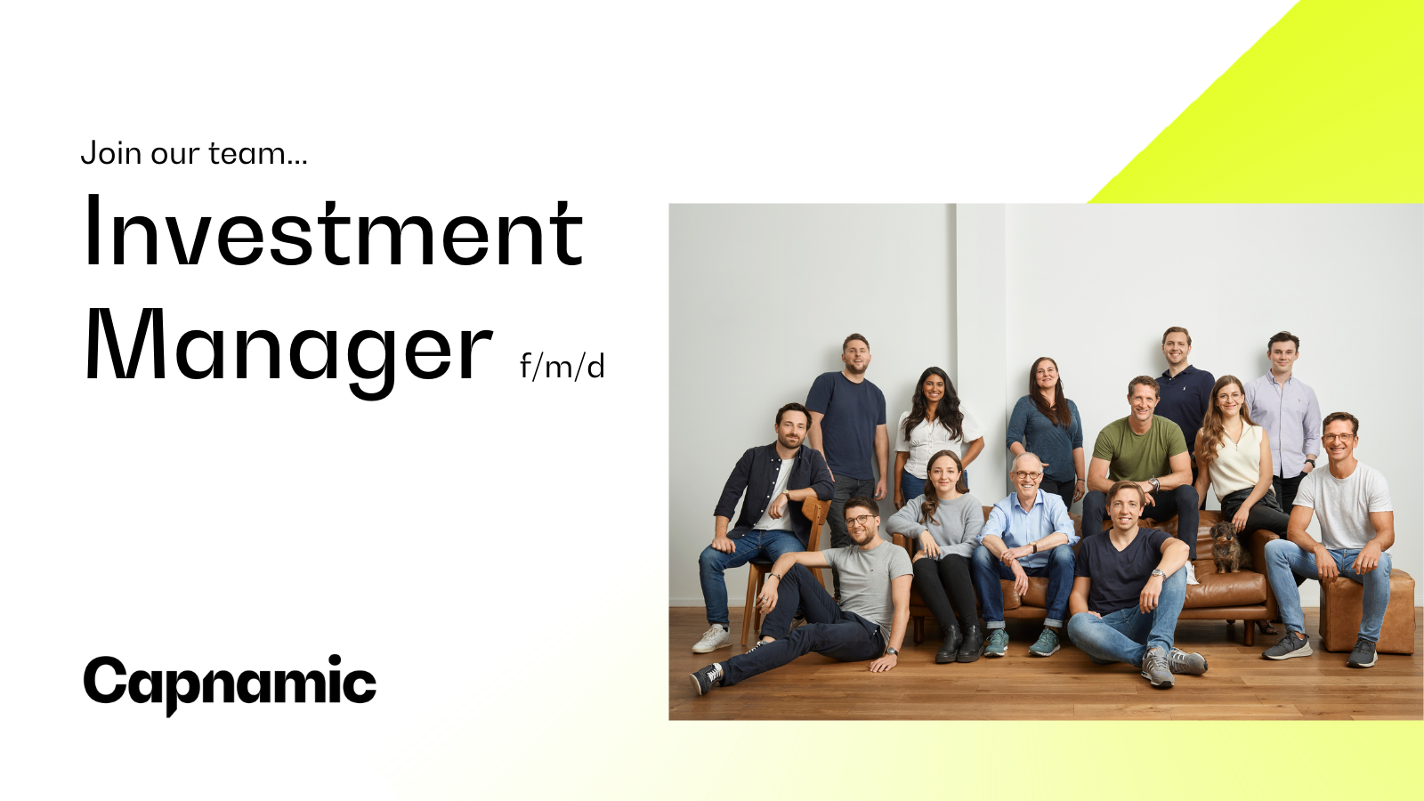 Join Our Team As Investment Manager (m/f/d)