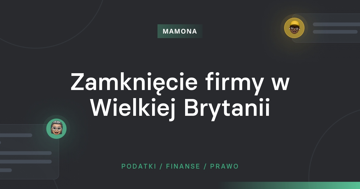 Zamknięcie firmy w UK