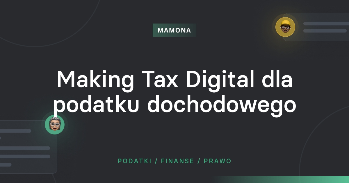 Making Tax Digital dla podatku dochodowego