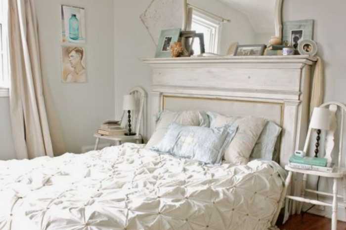 Non functioning fireplace headboard alternative