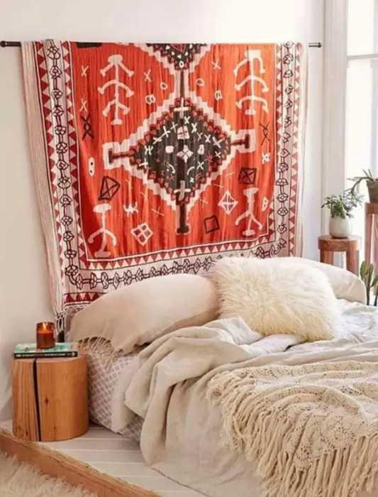 Tapestry headboard alternative