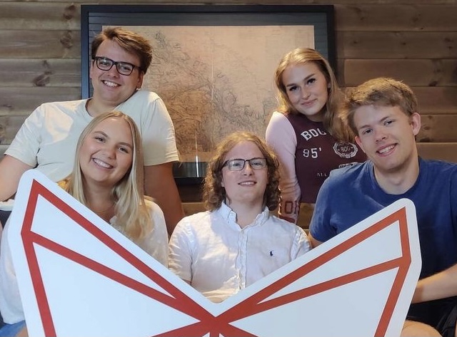 Styret i Unge Sentrum. Bilde av styret. Unge Sentrum, Partiet Sentrum
