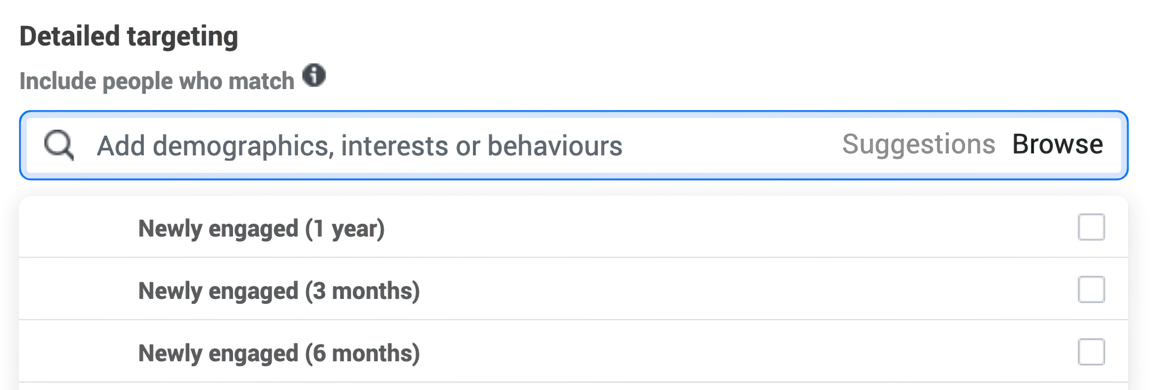 Facebook Detailed Targeting