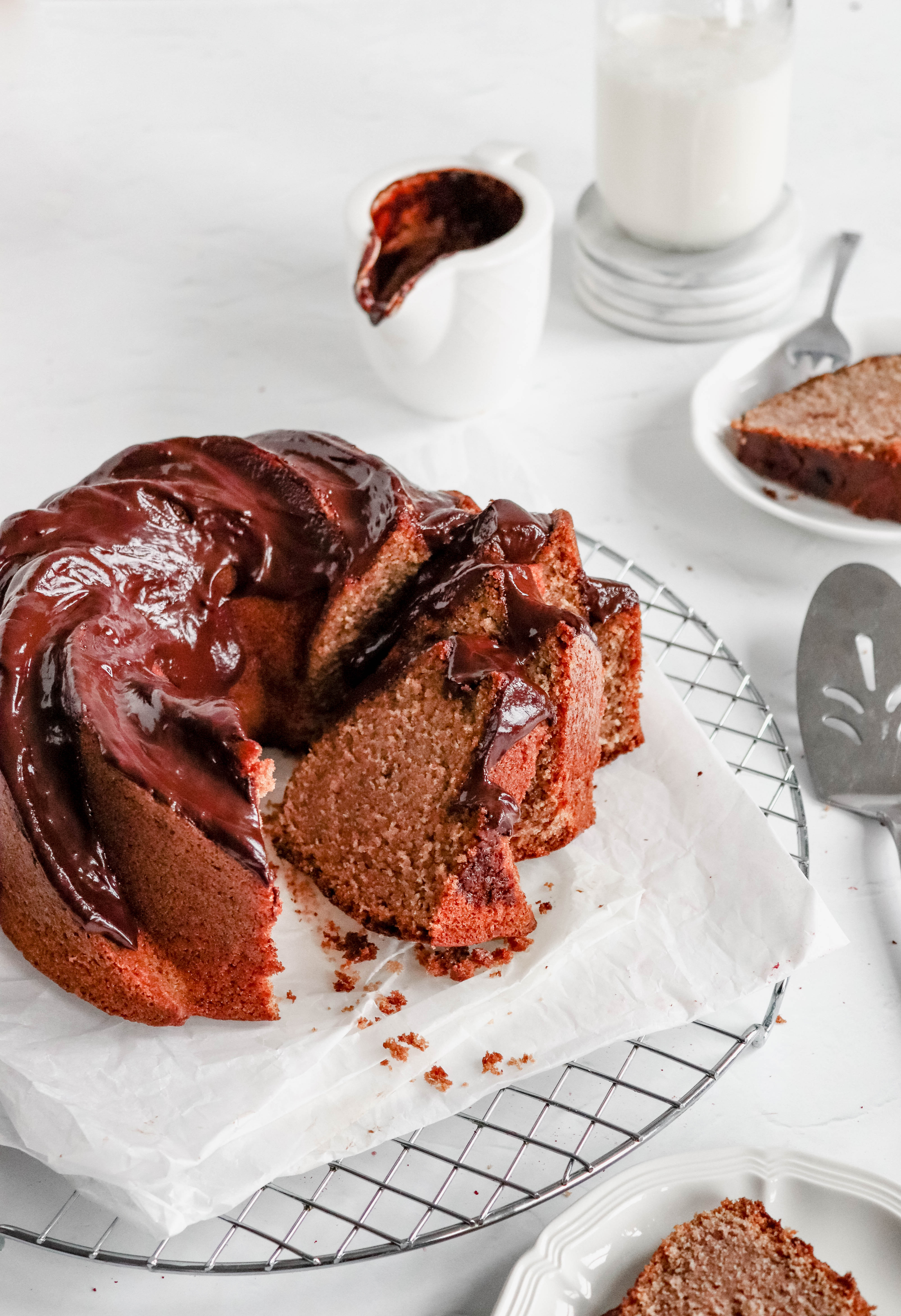 Chocolate Milk Bundt Cake