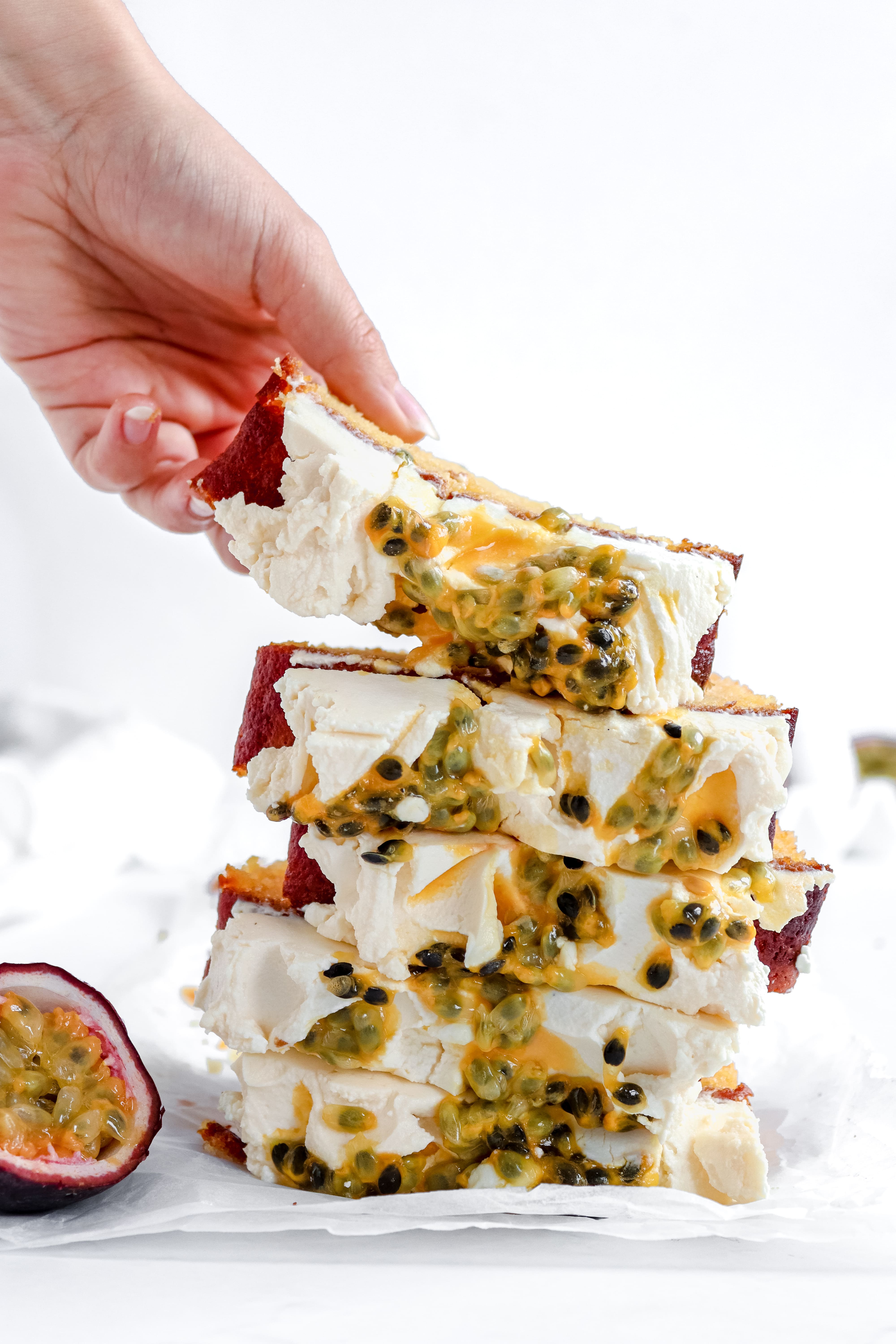 Passionfruit Yoghurt Cake with Vanilla Mascarpone