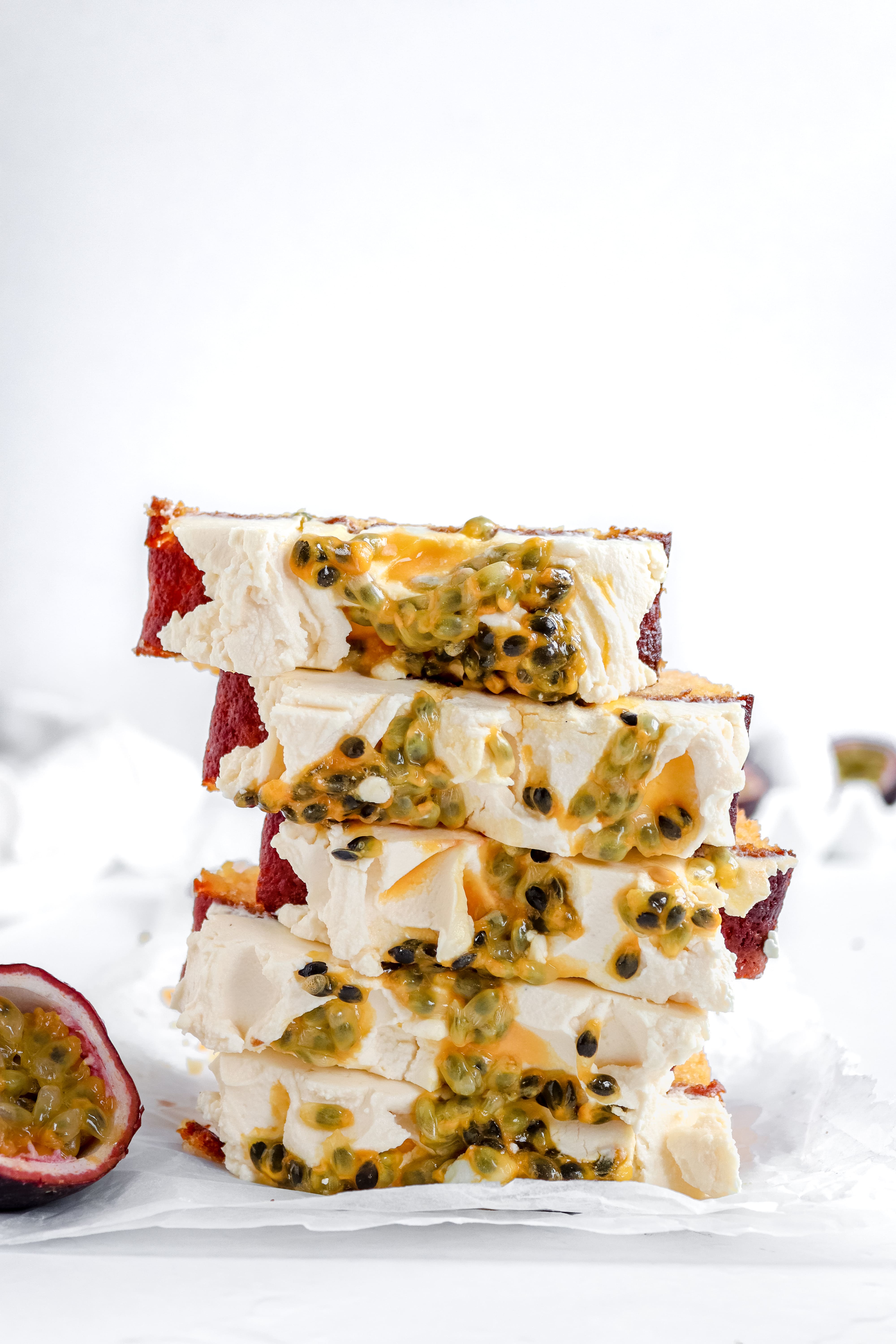 Passionfruit Yoghurt Cake with Vanilla Mascarpone