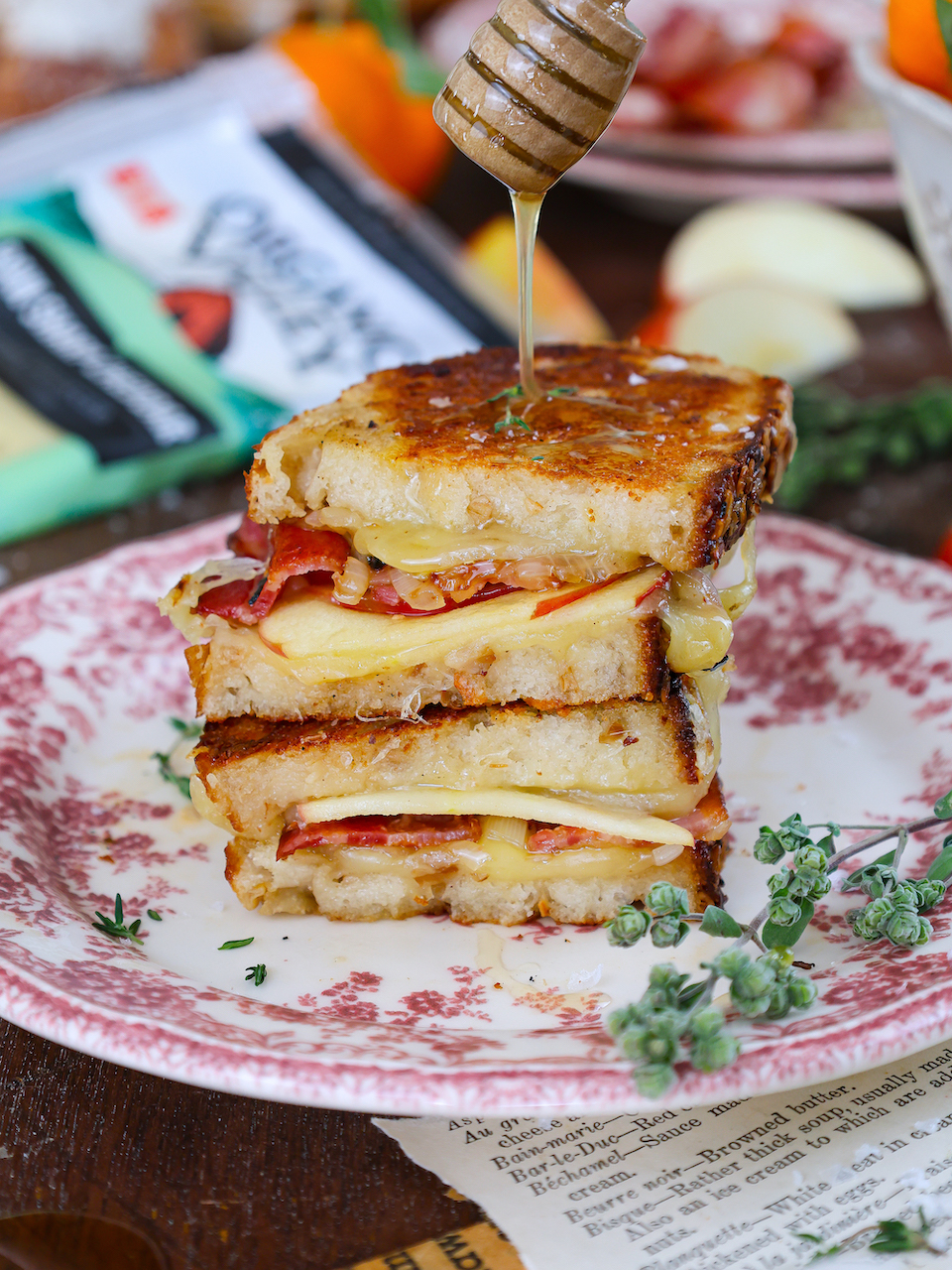 Bacon, Apple, & Cheddar Grilled Cheese - BRIGHT MOMENT CO.