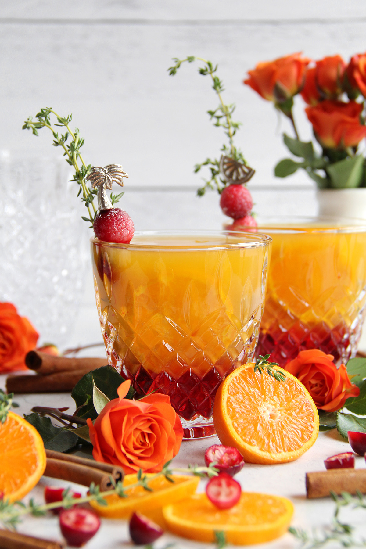 Cranberry Orange Ginger Rum Punch