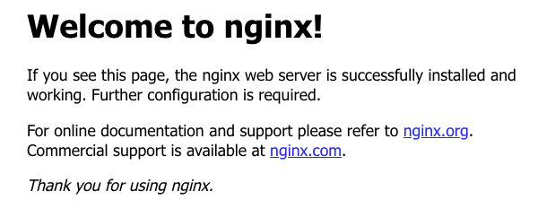 hello nginx