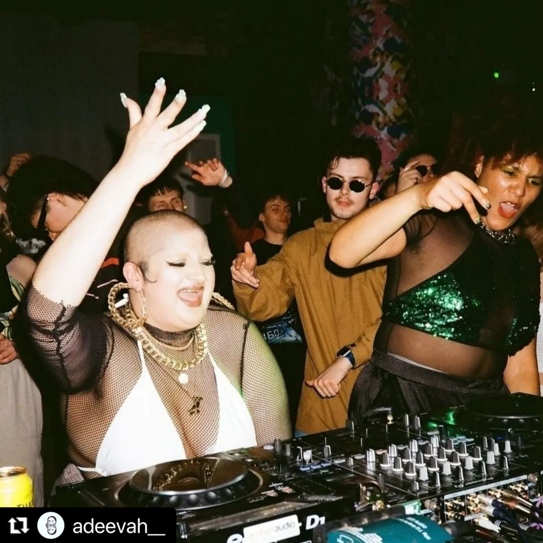 Booty Bass spinning at an event