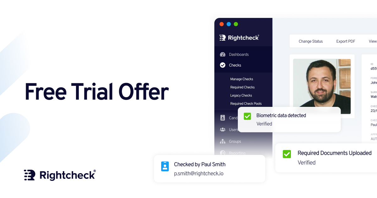 Free Trial Offer | Rightcheck