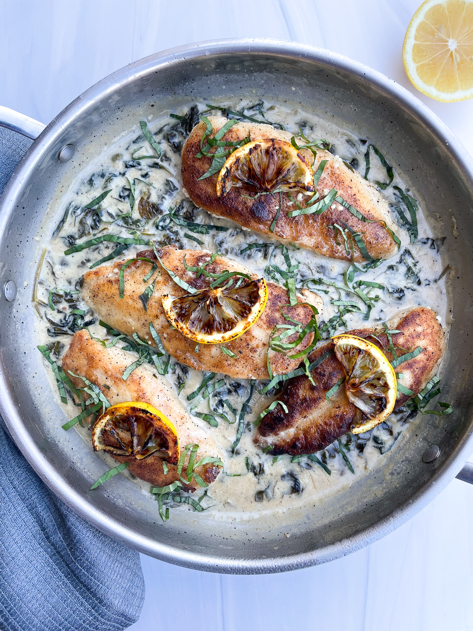 Creamy Lemon Caper Chicken