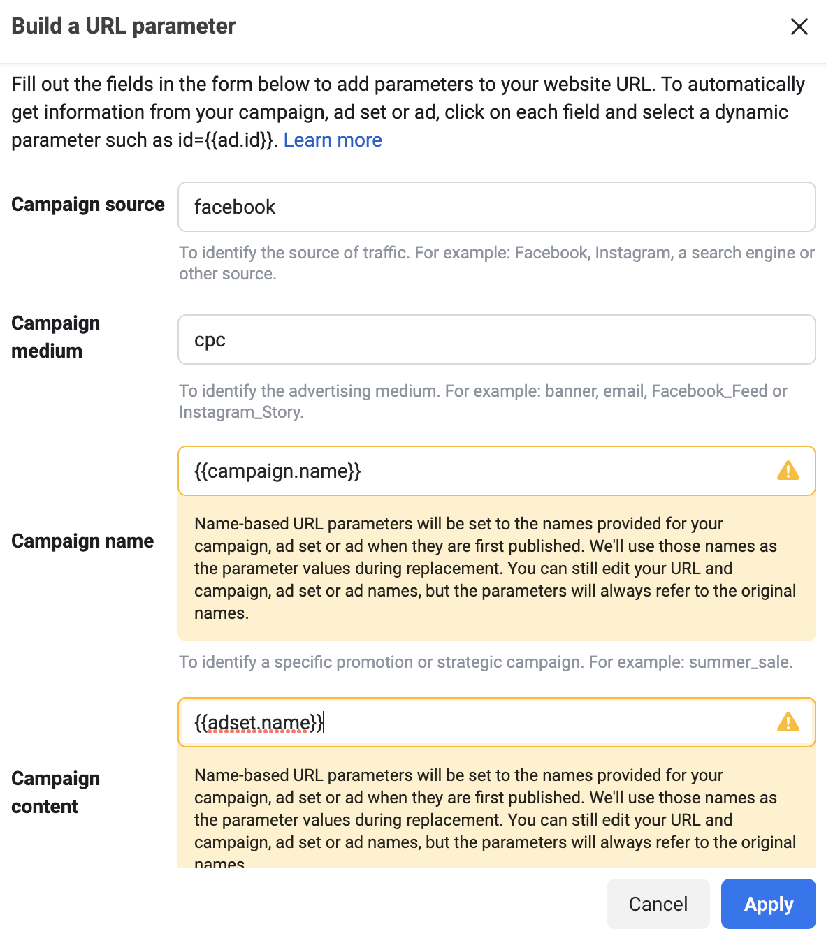 utm-facebook-ads