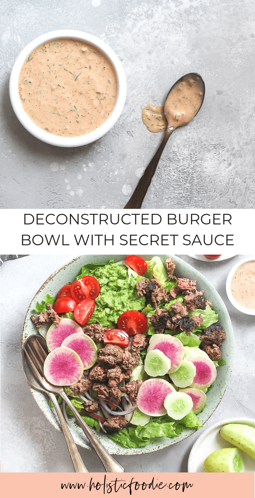 loaded burger bowl