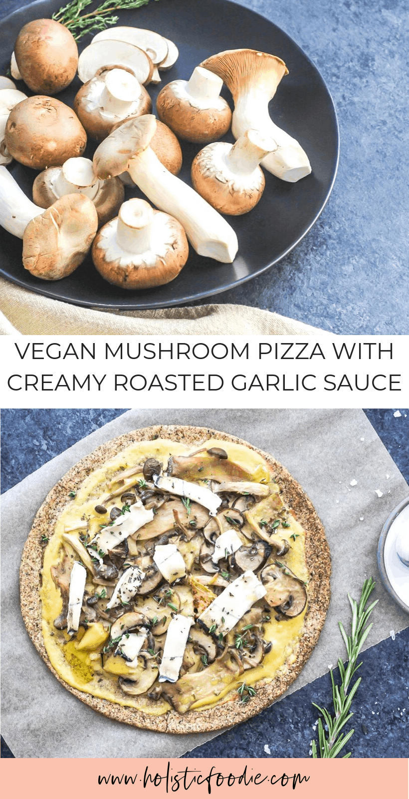 vegan mushroom pizza 