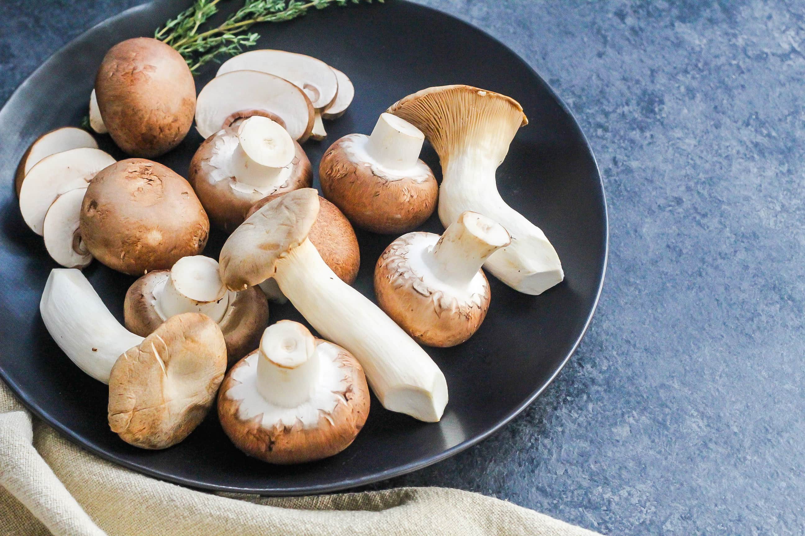 mushrooms on a plate