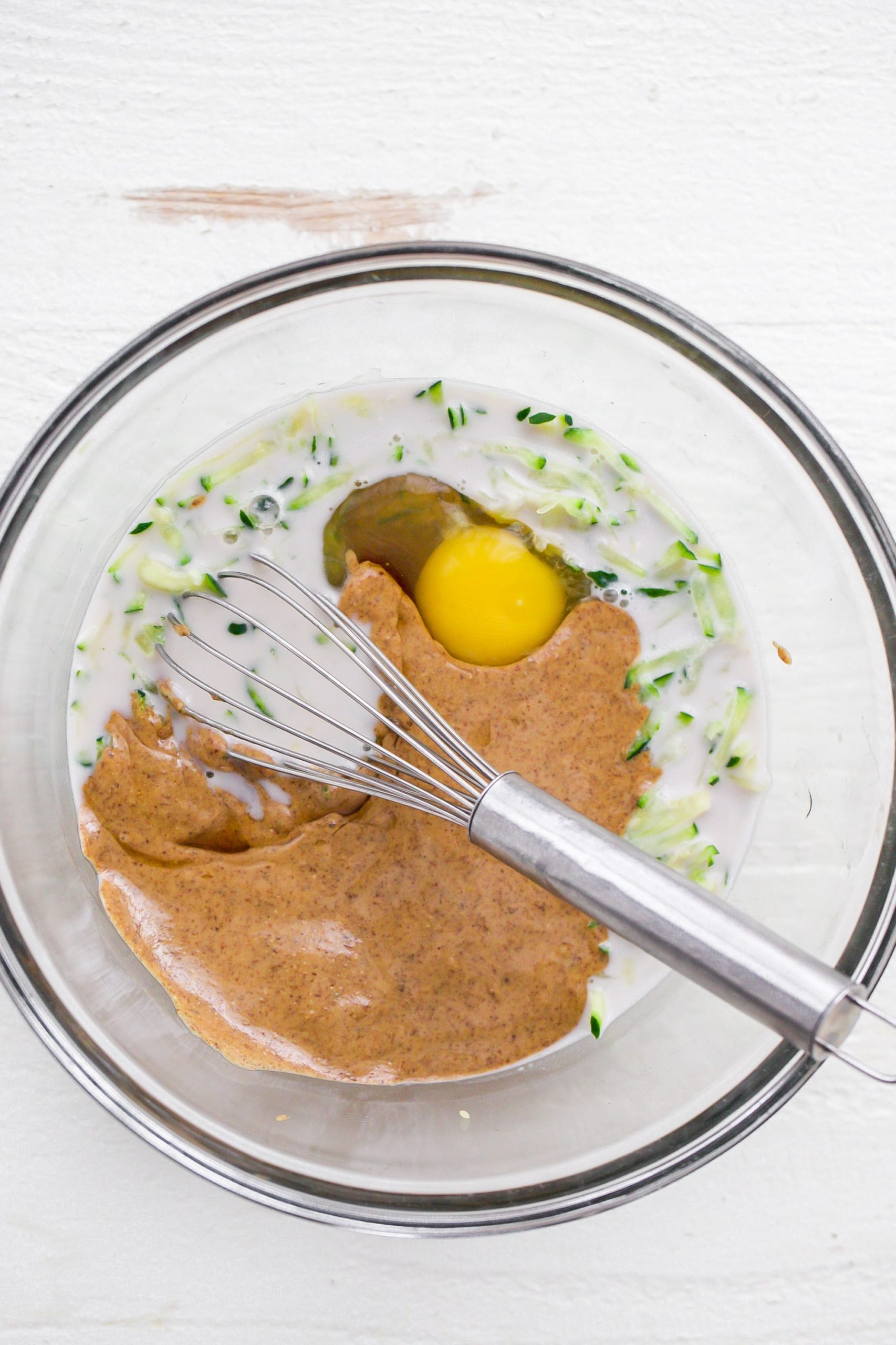 wet ingredients in a bowl