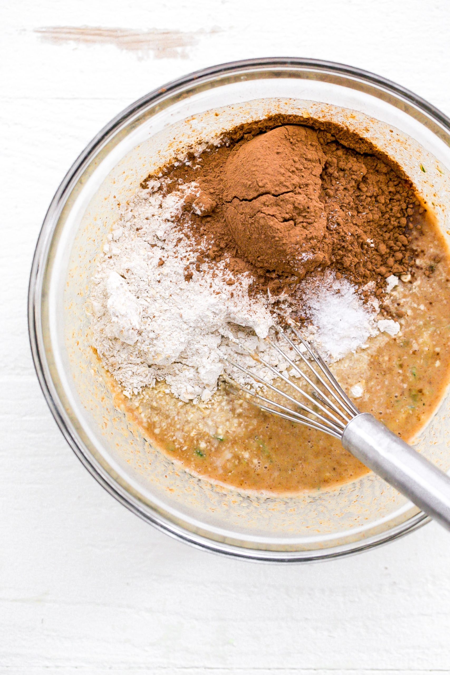 wet ingredients in a bowl