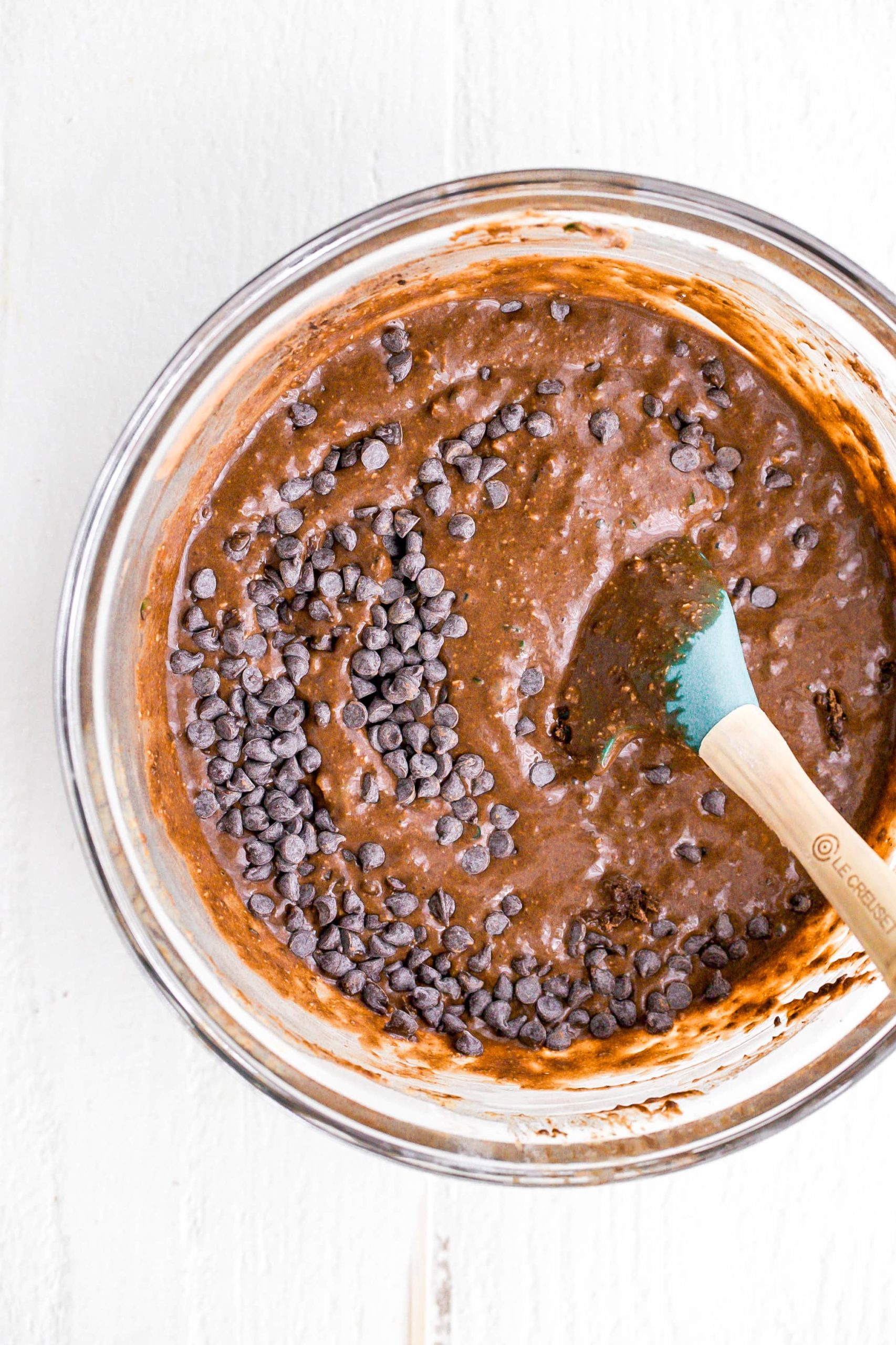 zucchini chocolate cake batter
