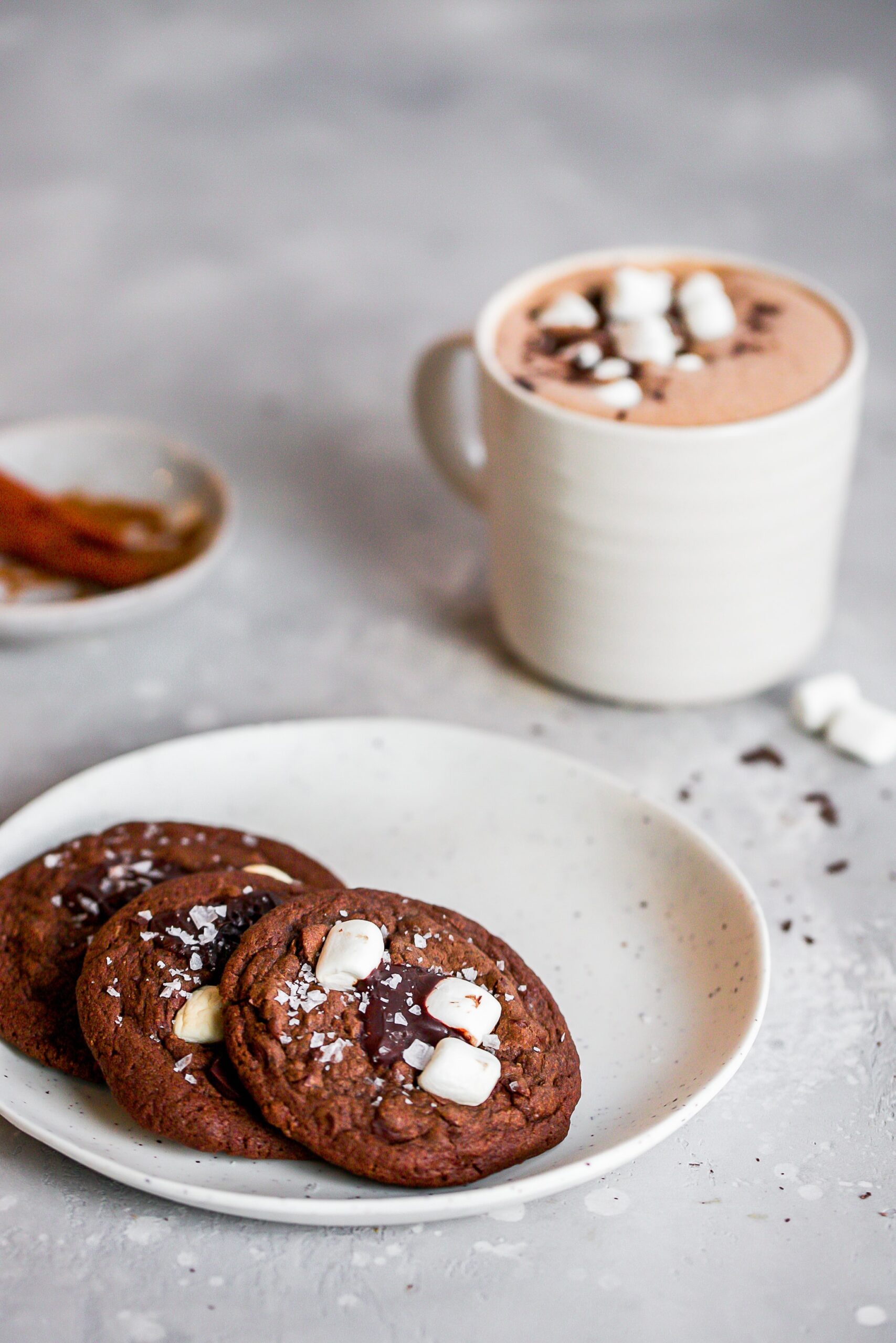 Hot Chocolate Cookies With Marshmallows Holisticfoodie Hot Chocolate Cookies With Marshmallows Holisticfoodie