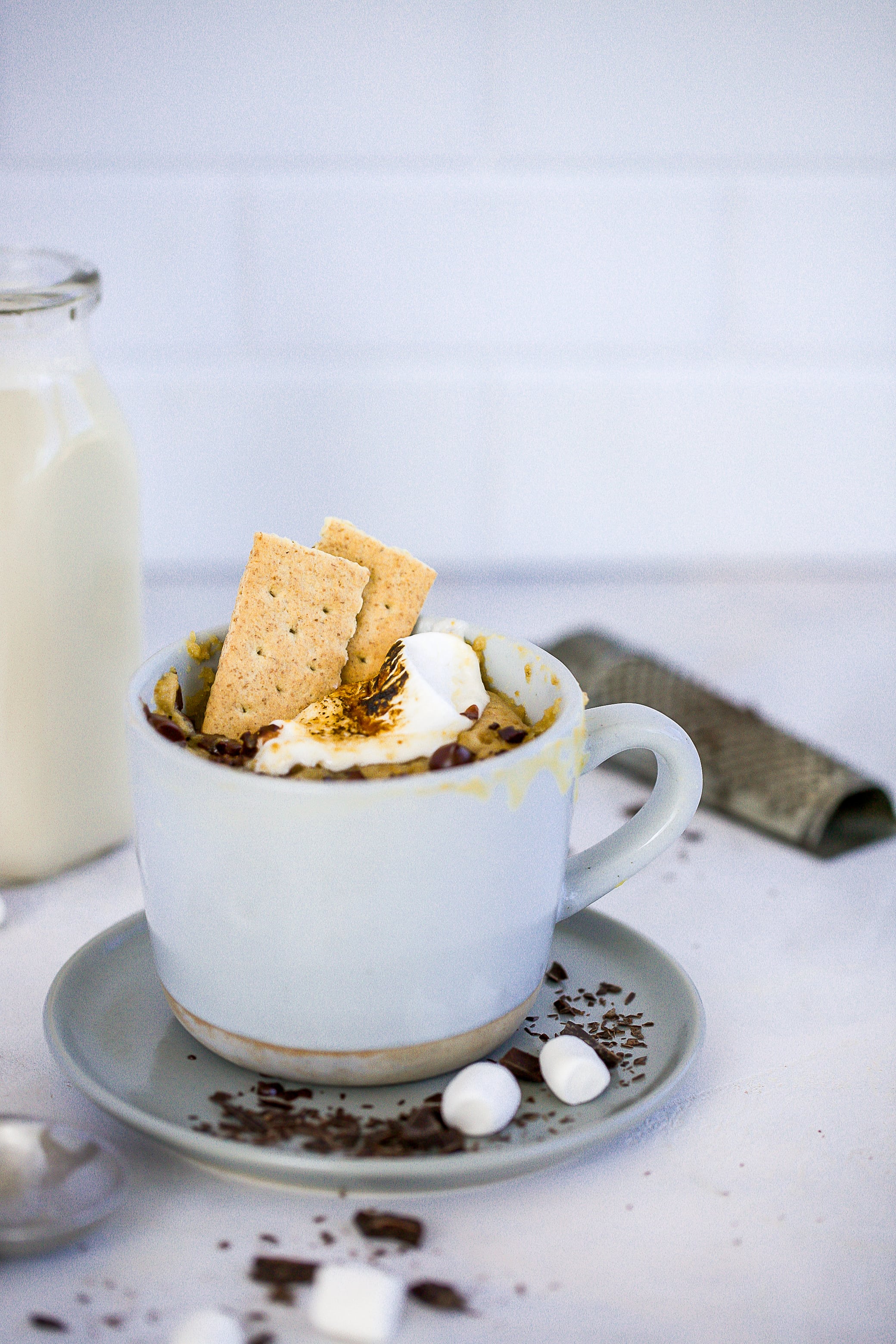 s'more mug cake
