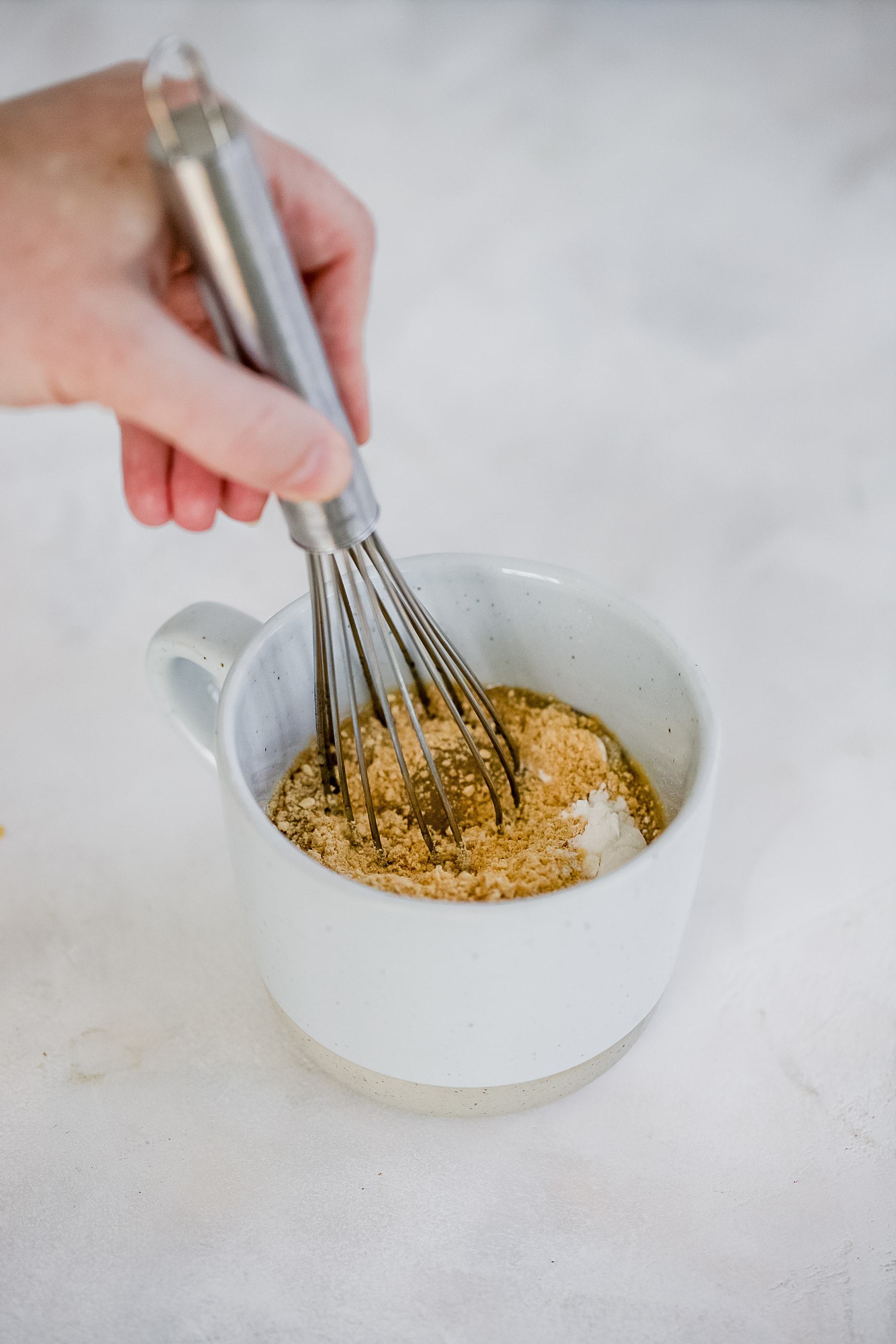 whisking ingredients 
