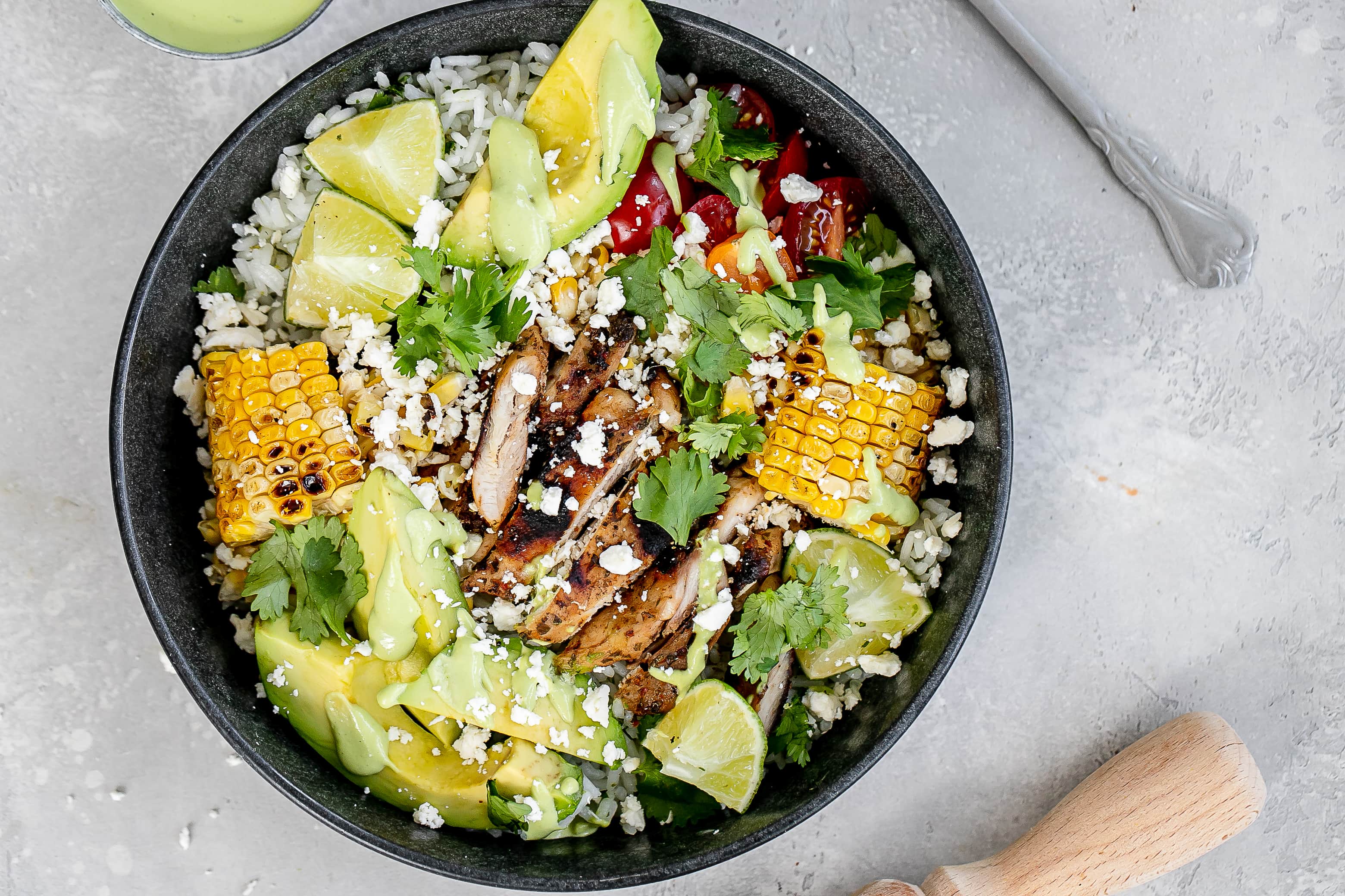 Cilantro Lime Chicken and Rice Bowls