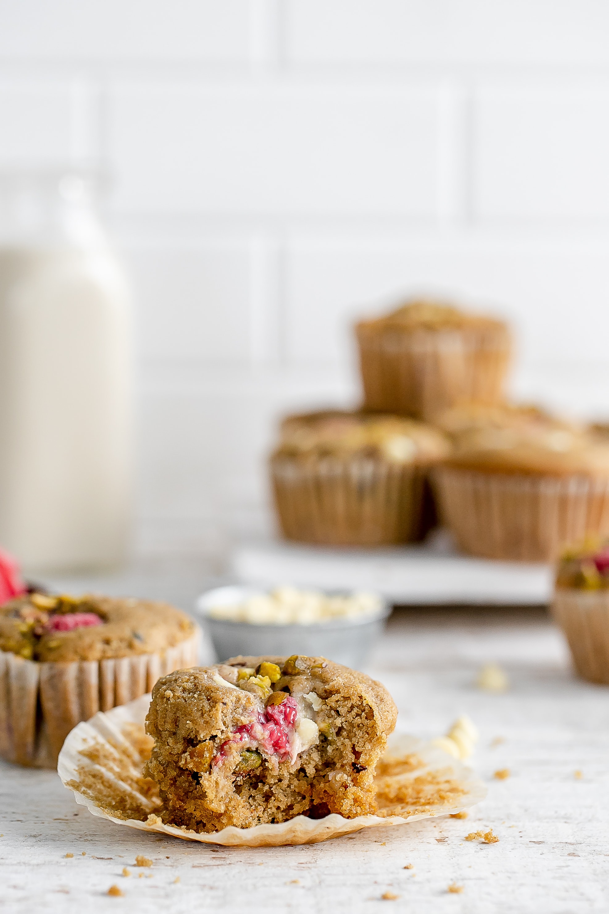 raspberry and white chocolate muffins