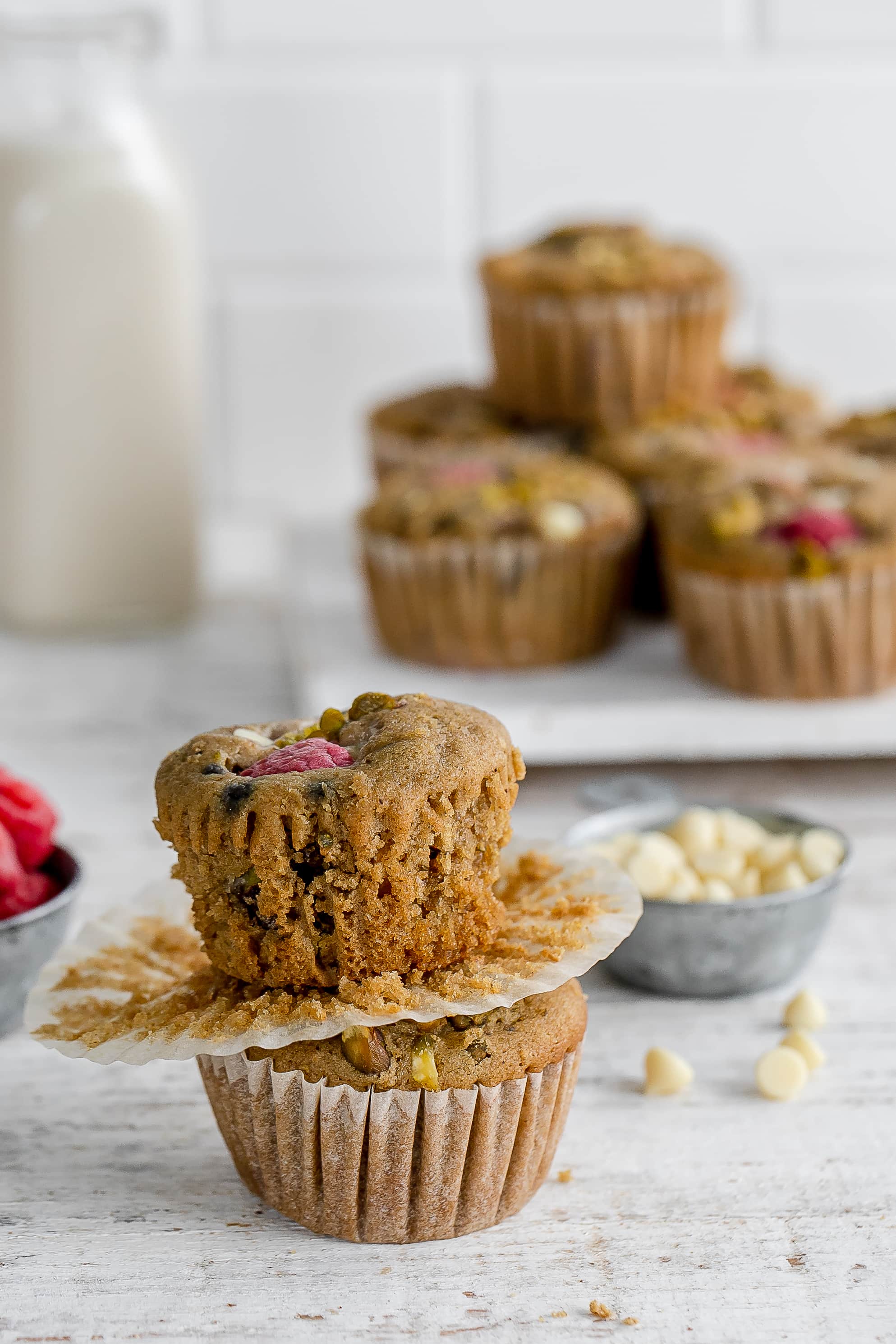 raspberry and white chocolate muffins