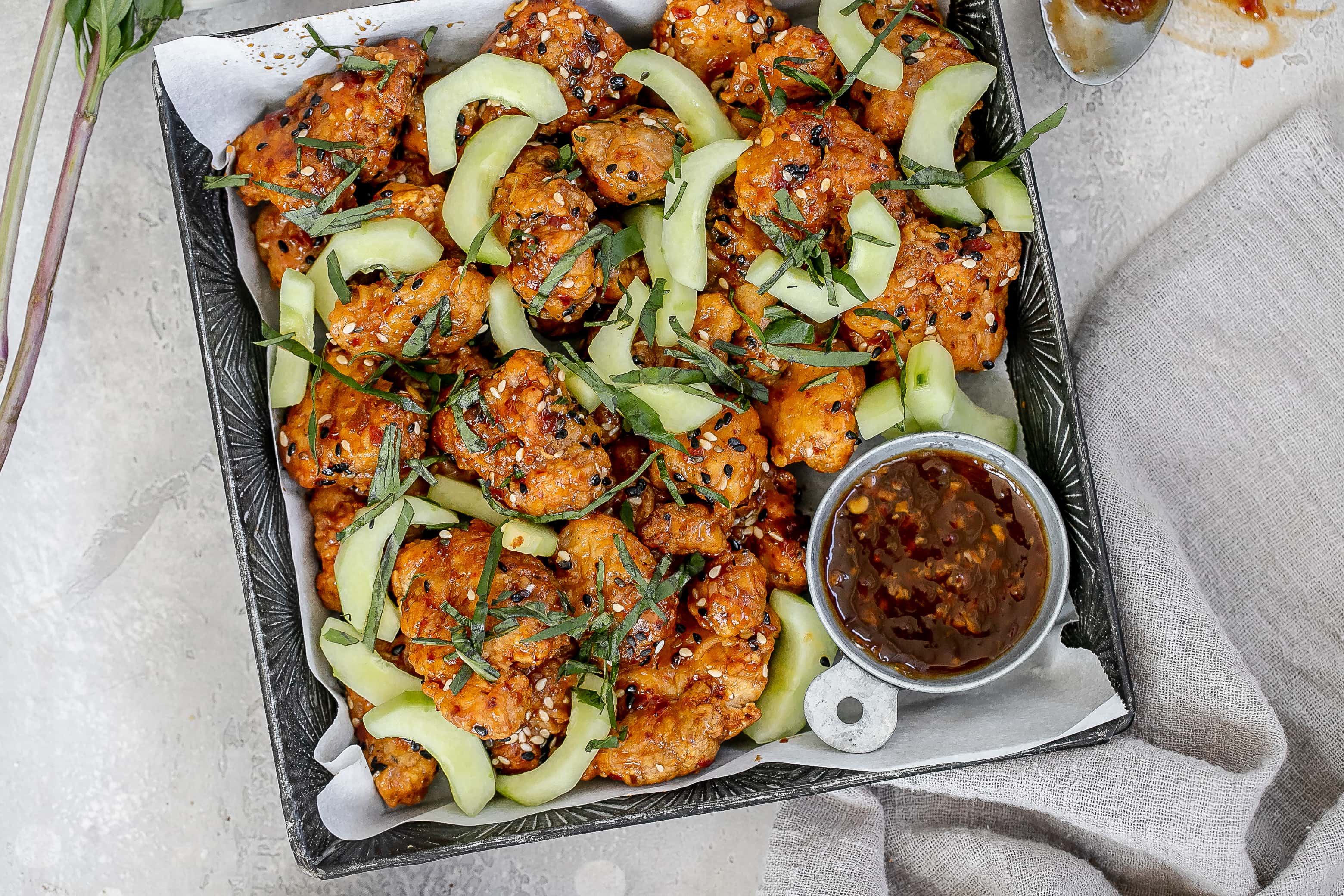 Crispy Thai Sweet Chili Chicken Air Fryer