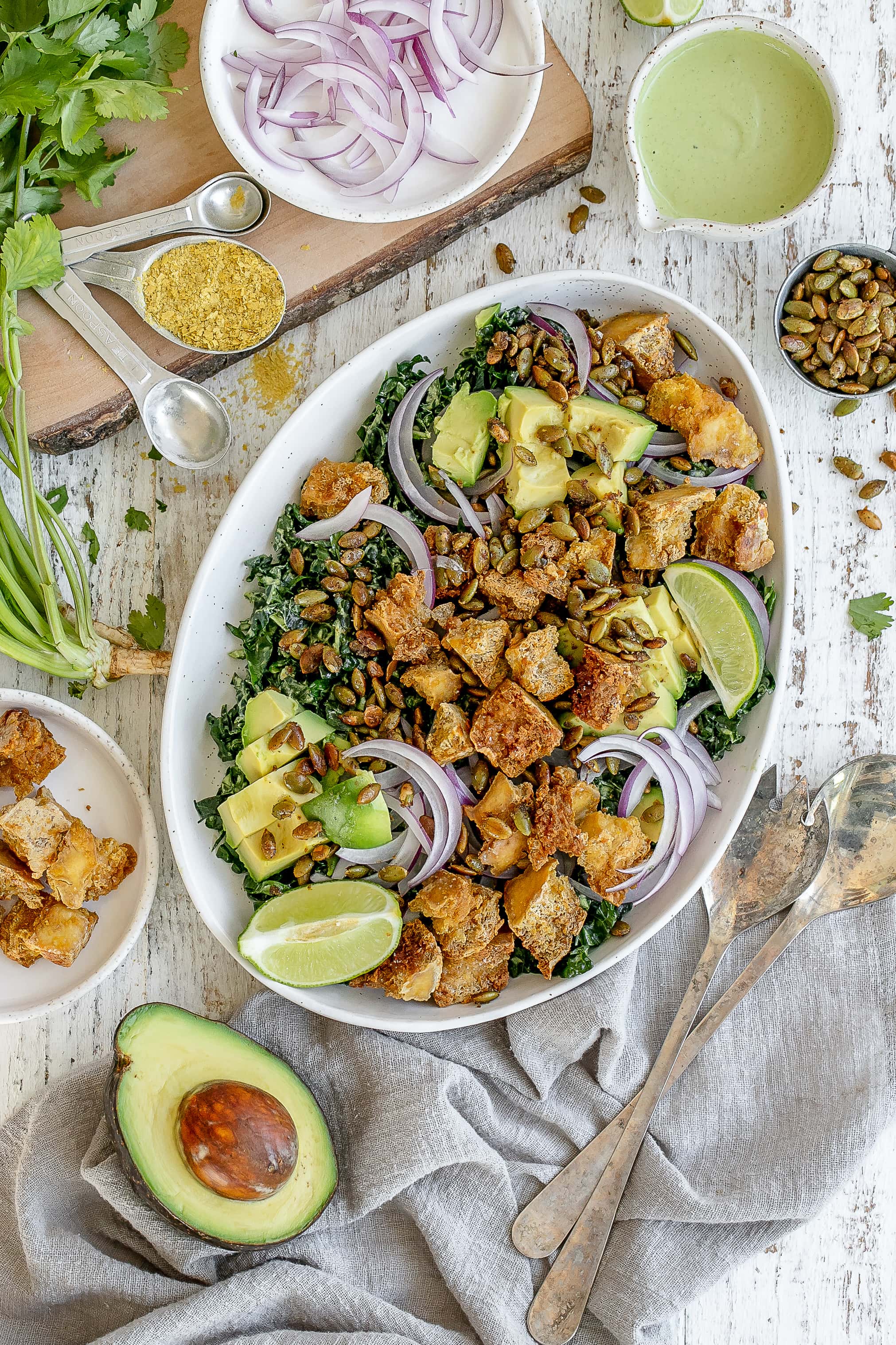 vegan kale salad 