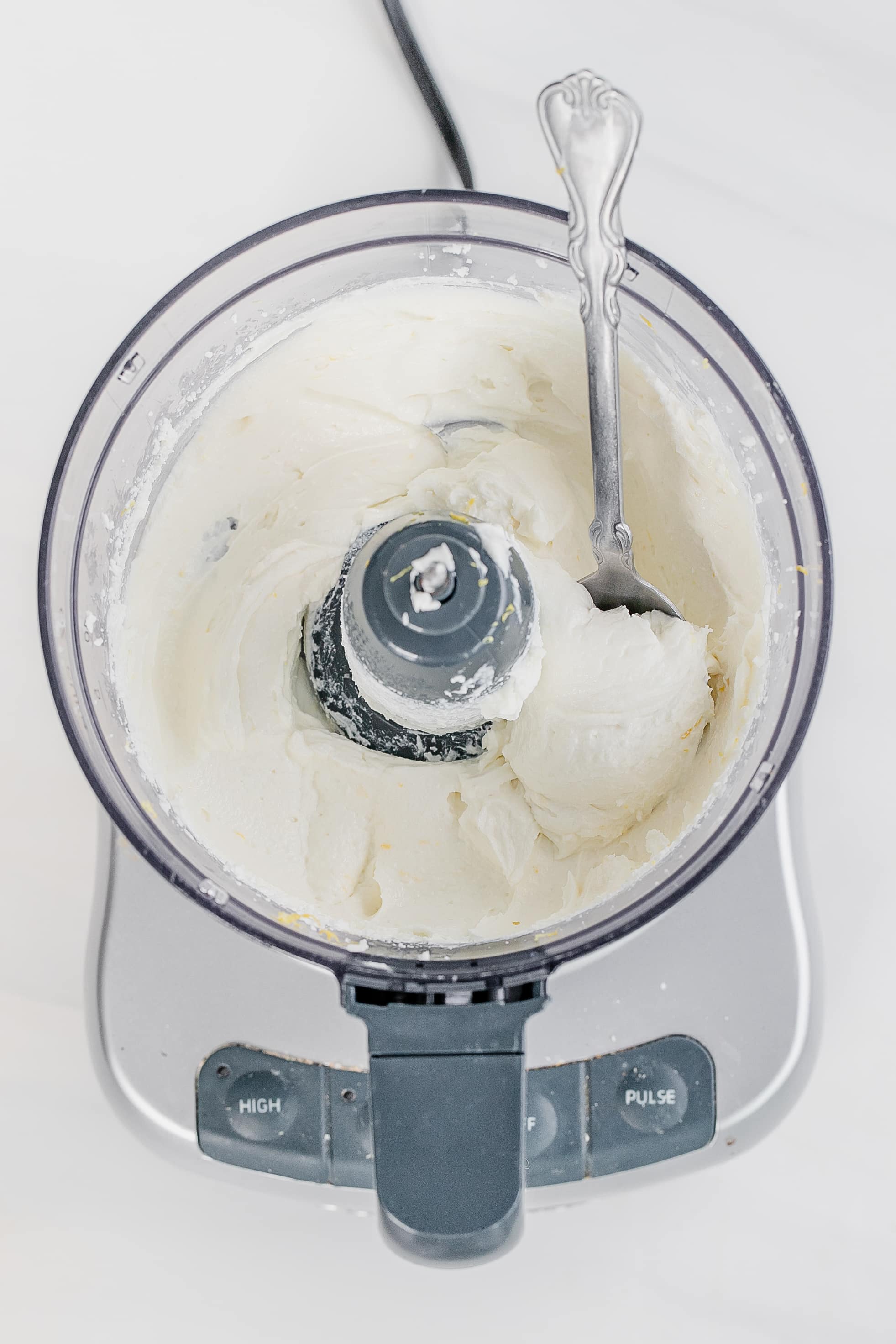 whipped goat cheese in food processor